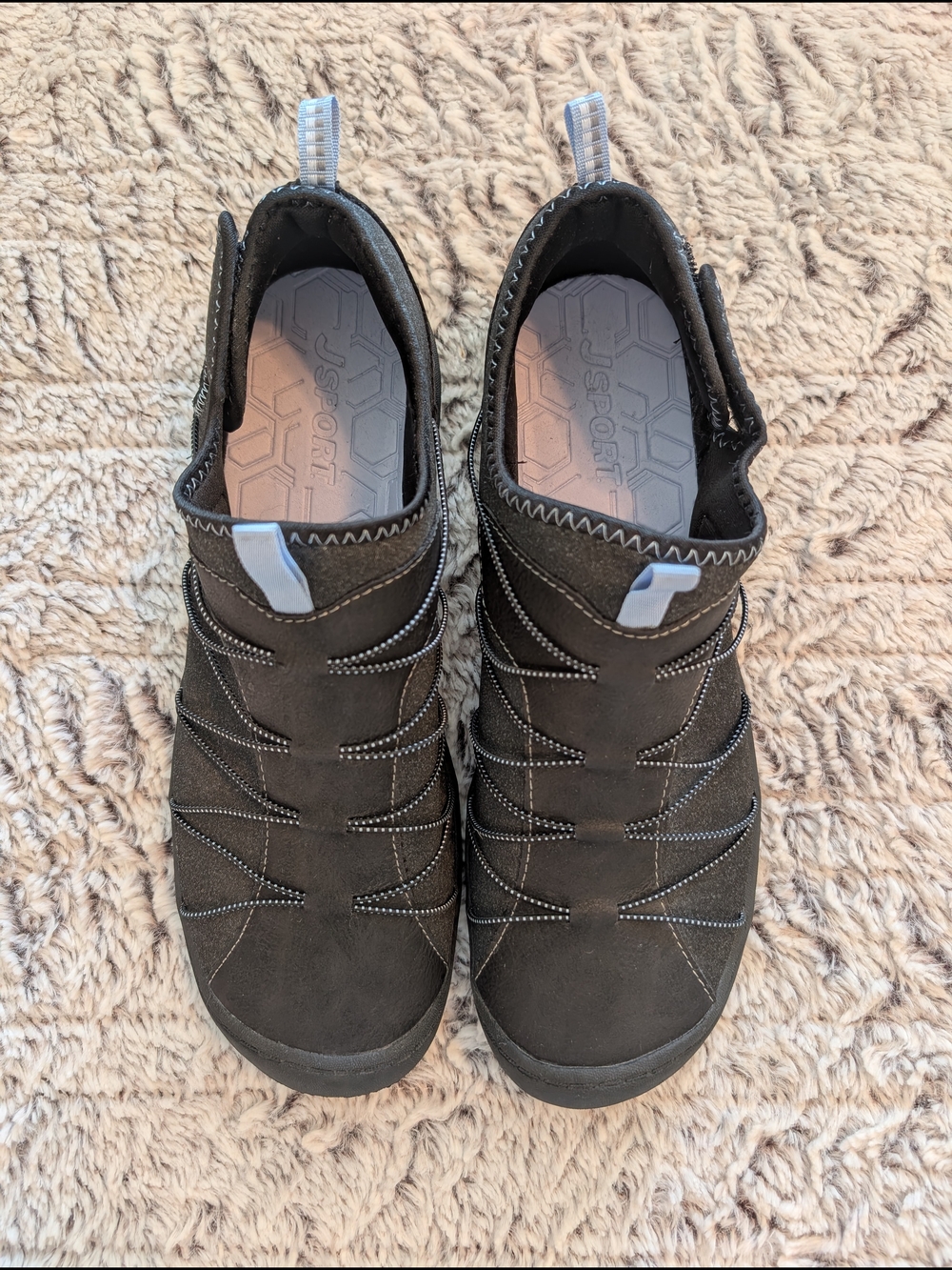 JSPORT Womans Slip-on Sneakers